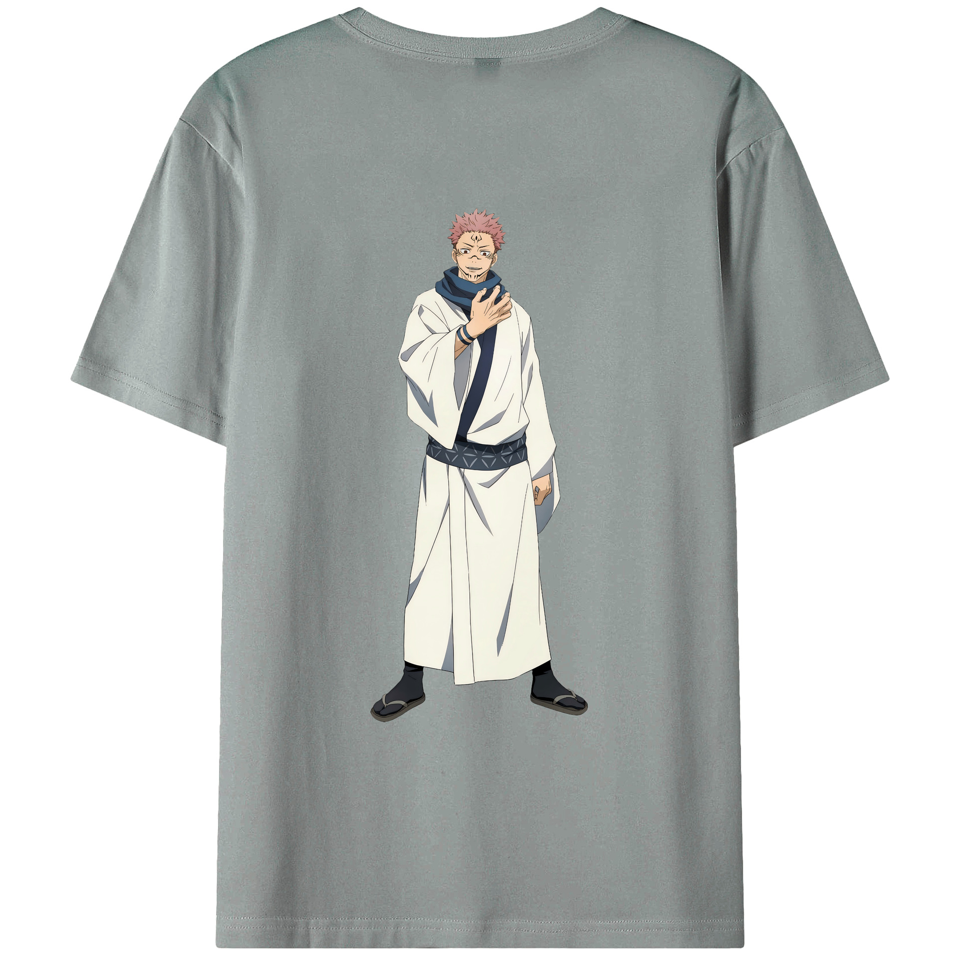 （画像用） 呪術廻戦 Jujutsu Kaisen 綿100％ メンズ半袖Tシャツ（バックプリント） 通気性